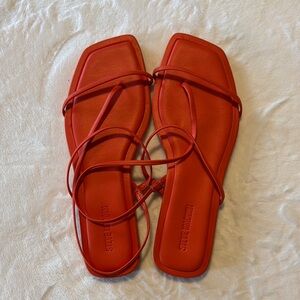 Steve Madden NWOT Strappy Orange Sandals